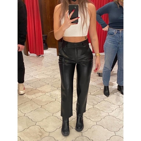 Aritzia Command Pant Faux Leather - Picture 1 of 6